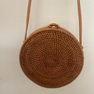The popular round rattan basket bag
